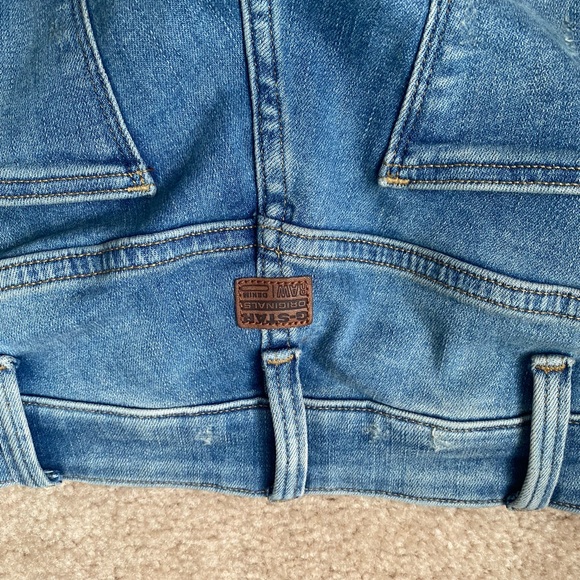 G STAR RAW 5620 3D ZIP KNEE SKINNY JEANS - Picture 7 of 10
